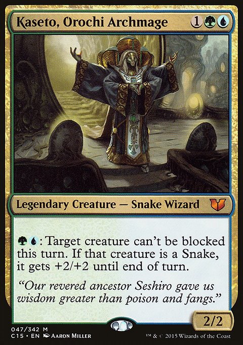 Kaseto, Orochi Archmage, Commander 2015 #47, Magic: The Gathering card