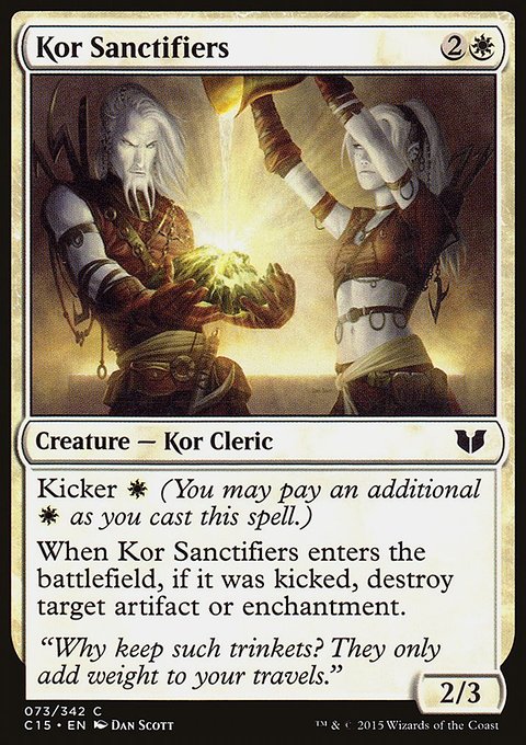 Kor Sanctifiers, Commander 2015 #73, Magic: The Gathering card