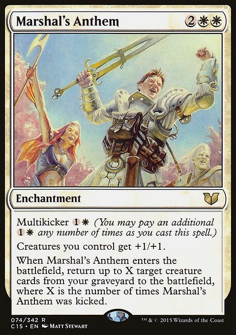 Marshal's Anthem, Commander 2015 #74, Magic: The Gathering card
