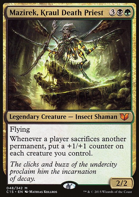 Mazirek, Kraul Death Priest, Commander 2015 #48, Magic: The Gathering card