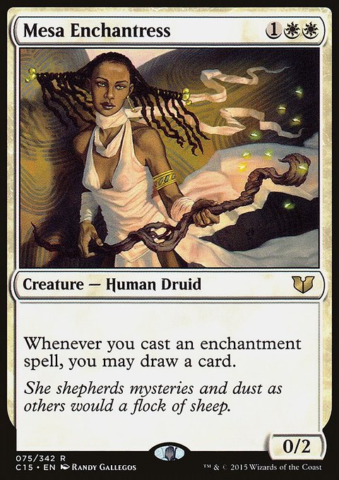 Mesa Enchantress, Commander 2015 #75, Magic: The Gathering card