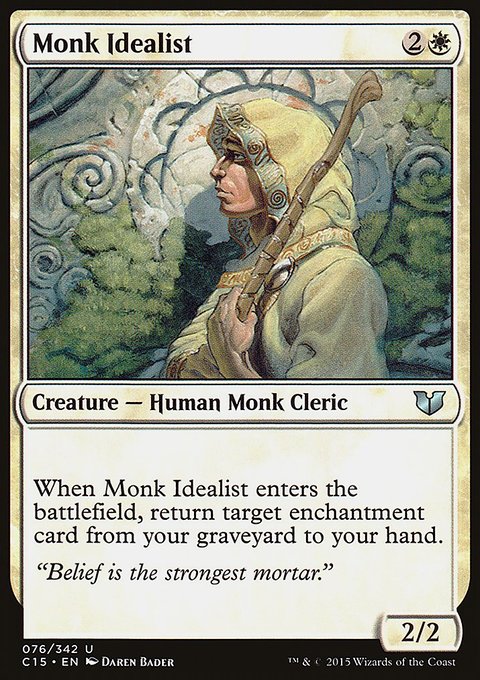 Monk Idealist, Commander 2015 #76, Magic: The Gathering card