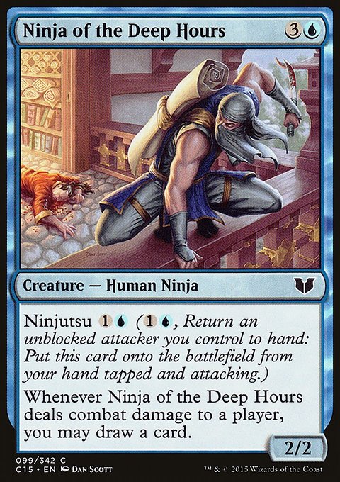 Ninja of the Deep Hours, Commander 2015 #99, Magic: The Gathering card