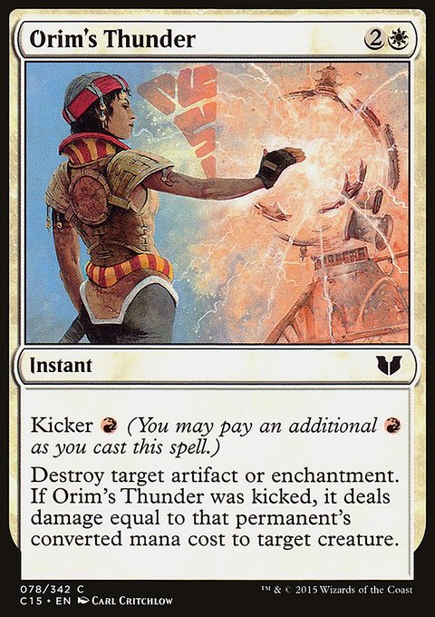 Orim's Thunder, Commander 2015 #78, Magic: The Gathering card