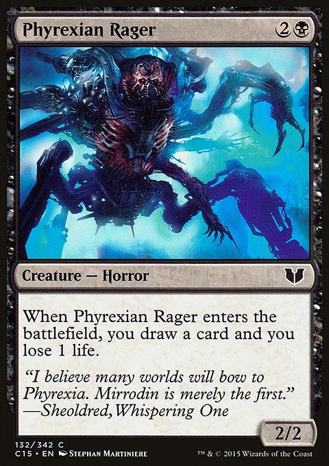 Phyrexian Rager, Commander 2015 #132, Magic: The Gathering card