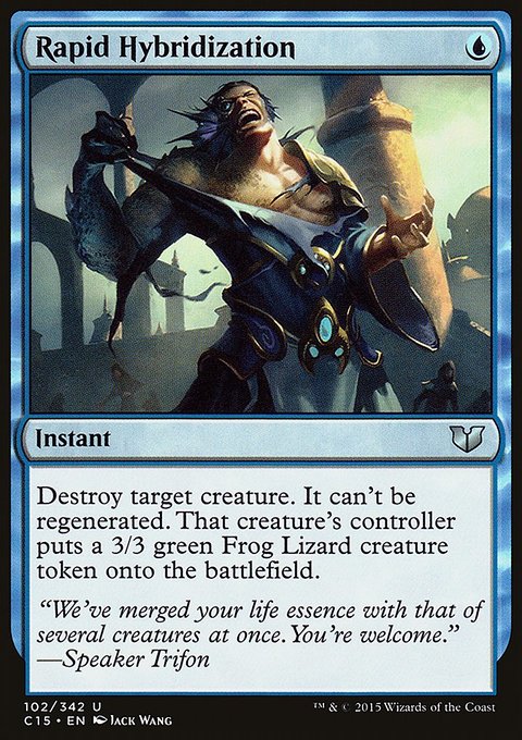Rapid Hybridization, Commander 2015 #102, Magic: The Gathering card