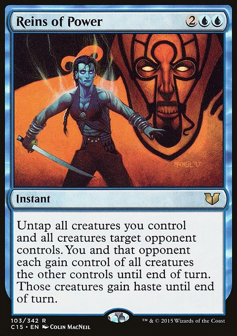 Reins of Power, Commander 2015 #103, Magic: The Gathering card
