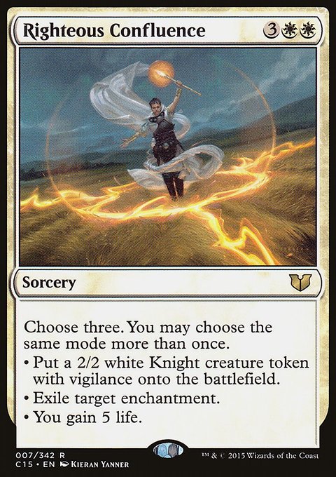 Righteous Confluence, Commander 2015 #7, Magic: The Gathering card
