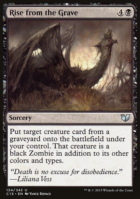Rise from the Grave, Commander 2015 #134, Magic: The Gathering card
