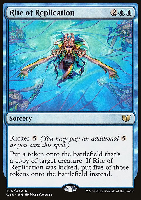Rite of Replication, Commander 2015 #105, Magic: The Gathering card