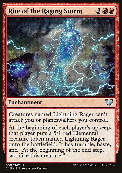 Rite of the Raging Storm, Commander 2015 #30, Magic: The Gathering card
