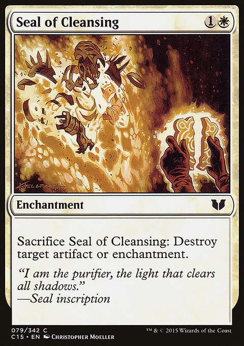 Seal of Cleansing, Commander 2015 #79, Magic: The Gathering card