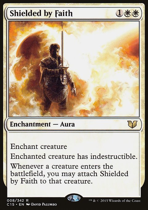 Shielded by Faith, Commander 2015 #8, Magic: The Gathering card