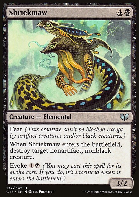 Shriekmaw, Commander 2015 #137, Magic: The Gathering card
