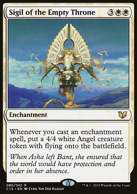 Sigil of the Empty Throne, Commander 2015 #80, Magic: The Gathering card