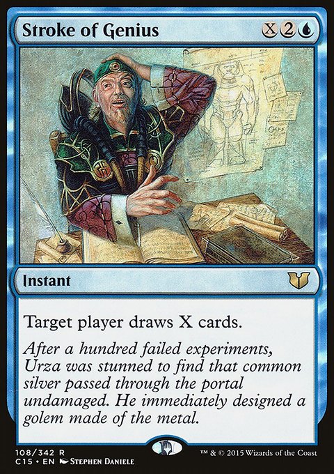 Stroke of Genius, Commander 2015 #108, Magic: The Gathering card
