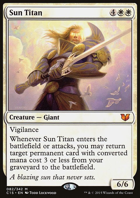 Sun Titan, Commander 2015 #82, Magic: The Gathering card