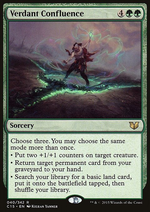 Verdant Confluence, Commander 2015 #40, Magic: The Gathering card