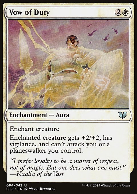 Vow of Duty, Commander 2015 #84, Magic: The Gathering card