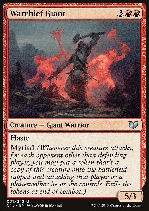 Warchief Giant, Commander 2015 #31, Magic: The Gathering card