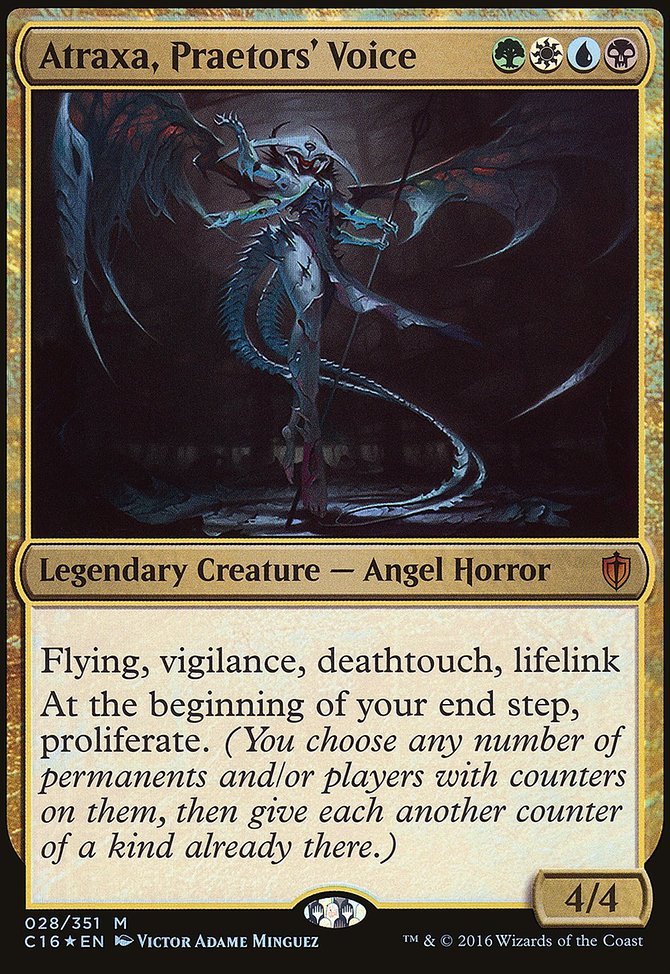 Atraxa, Praetors' Voice, Commander 2016 Oversized #28, Magic: The Gathering card