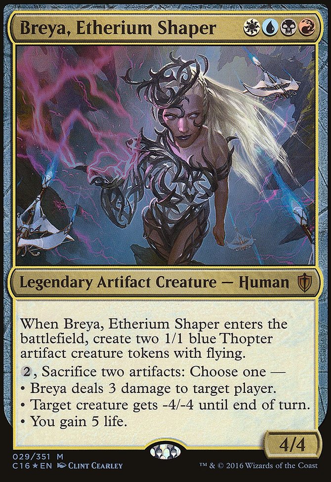 Breya, Etherium Shaper, Commander 2016 Oversized #29, Magic: The Gathering card