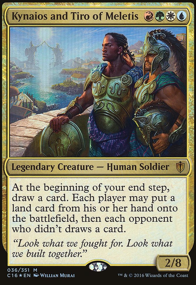 Kynaios and Tiro of Meletis, Commander 2016 Oversized #36, Magic: The Gathering card