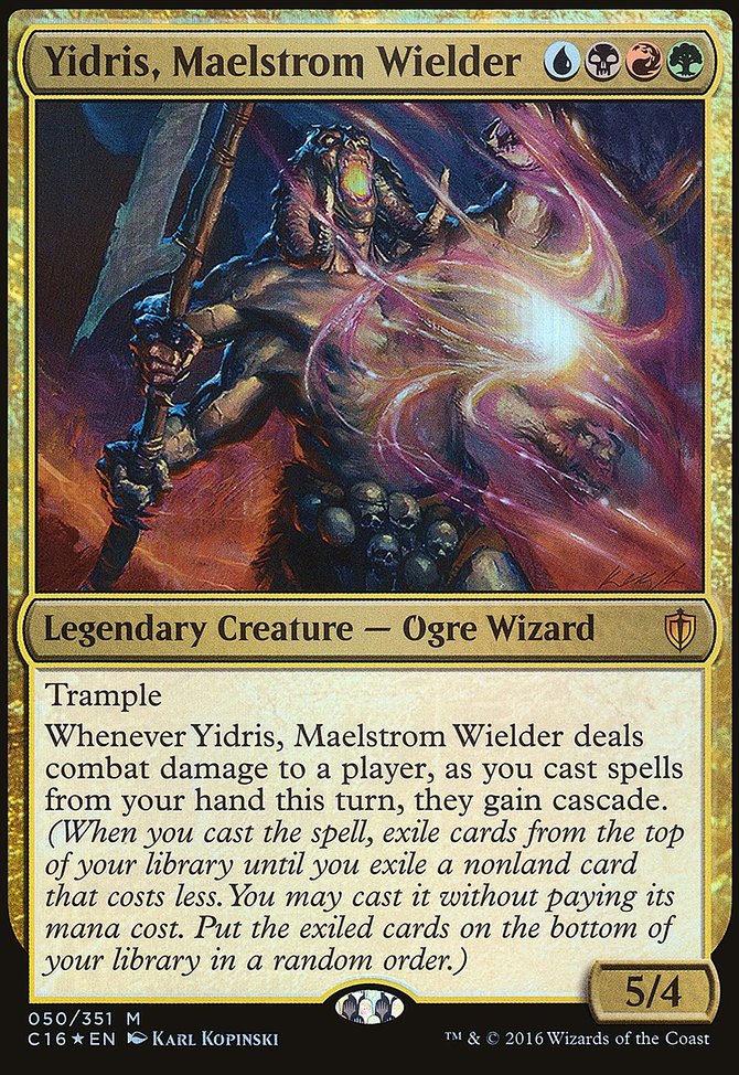 Yidris, Maelstrom Wielder, Commander 2016 Oversized #50, Magic: The Gathering card