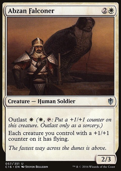 Abzan Falconer, Commander 2016 #57, Magic: The Gathering card