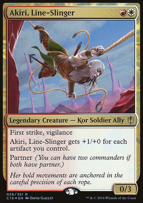 Akiri, Line-Slinger, Commander 2016 #26, Magic: The Gathering card