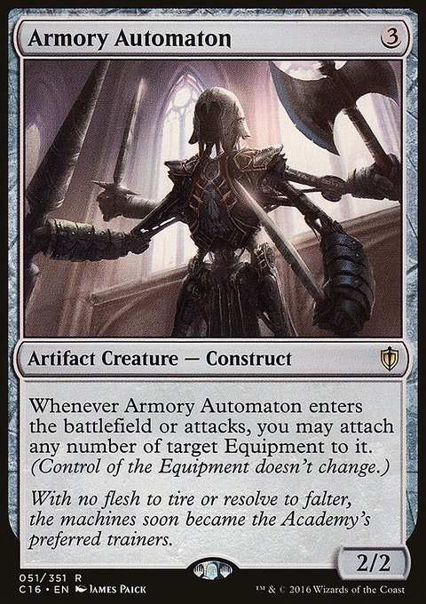 Armory Automaton, Commander 2016 #51, Magic: The Gathering card