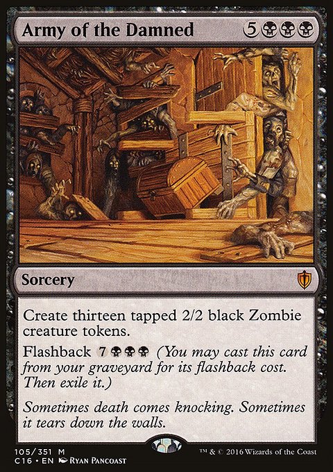 Army of the Damned, Commander 2016 #105, Magic: The Gathering card