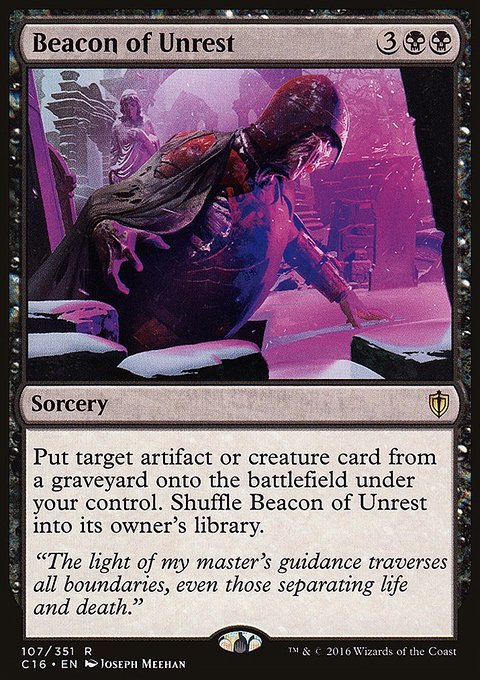 Beacon of Unrest, Commander 2016 #107, Magic: The Gathering card