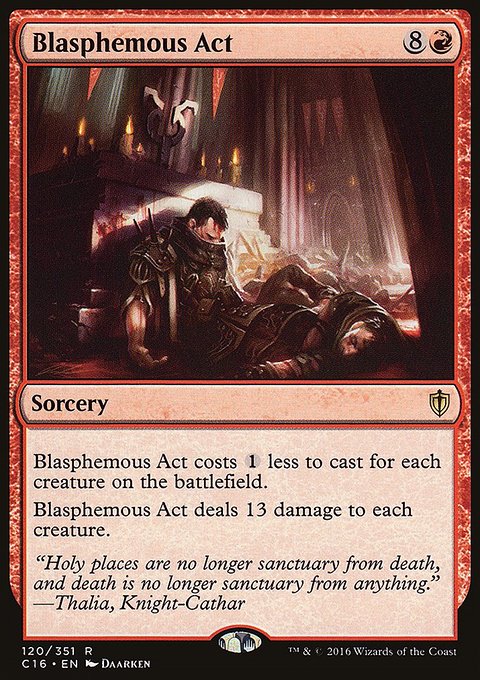 Blasphemous Act, Commander 2016 #120, Magic: The Gathering card