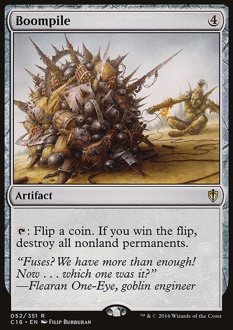 Boompile, Commander 2016 #52, Magic: The Gathering card