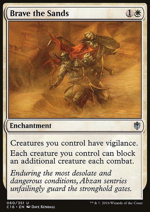 Brave the Sands, Commander 2016 #60, Magic: The Gathering card
