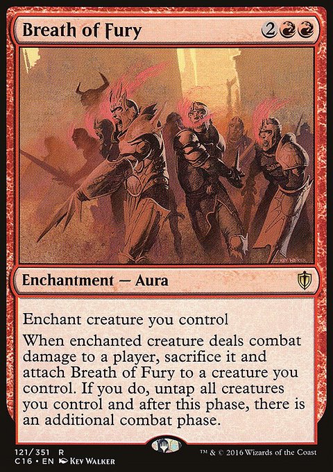 Breath of Fury, Commander 2016 #121, Magic: The Gathering card