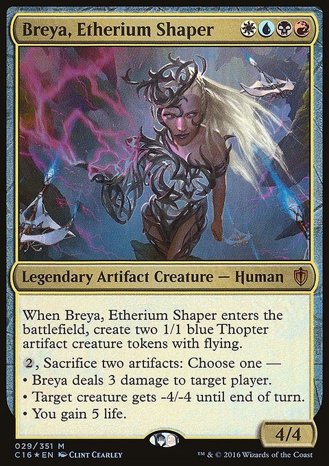 Breya, Etherium Shaper, Commander 2016 #29, Magic: The Gathering card