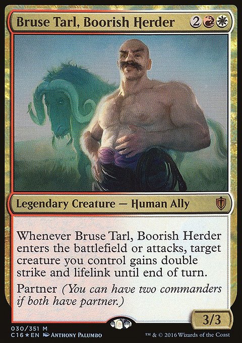 Bruse Tarl, Boorish Herder, Commander 2016 #30, Magic: The Gathering card