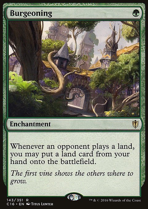 Burgeoning, Commander 2016 #143, Magic: The Gathering card