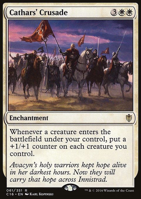 Cathars' Crusade, Commander 2016 #61, Magic: The Gathering card