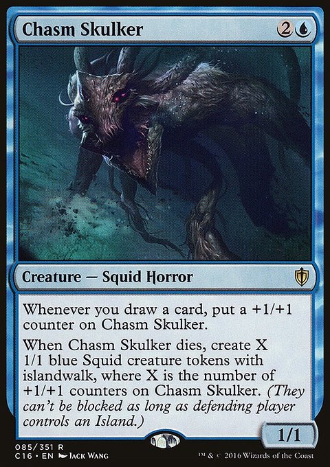 Chasm Skulker, Commander 2016 #85, Magic: The Gathering card