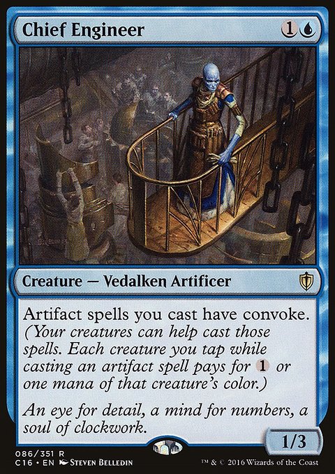 Chief Engineer, Commander 2016 #86, Magic: The Gathering card