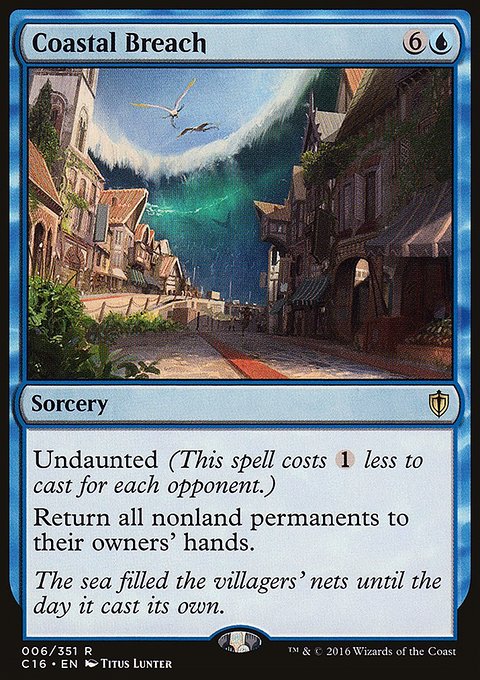 Coastal Breach, Commander 2016 #6, Magic: The Gathering card