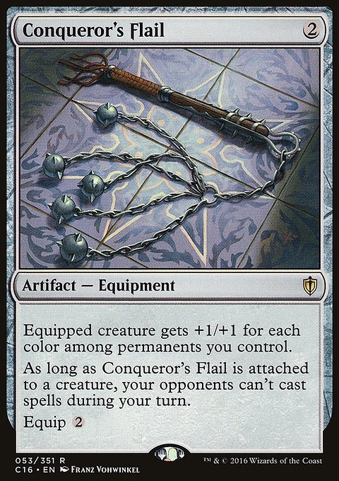 Conqueror's Flail, Commander 2016 #53, Magic: The Gathering card
