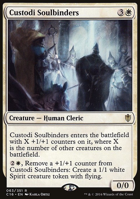 Custodi Soulbinders, Commander 2016 #63, Magic: The Gathering card