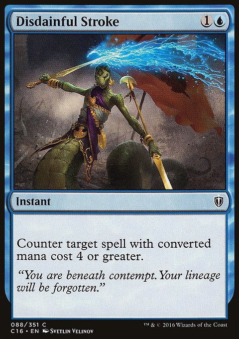 Disdainful Stroke, Commander 2016 #88, Magic: The Gathering card
