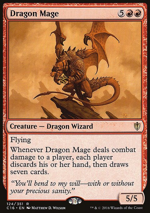 Dragon Mage, Commander 2016 #124, Magic: The Gathering card