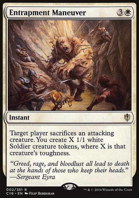 Entrapment Maneuver, Commander 2016 #2, Magic: The Gathering card