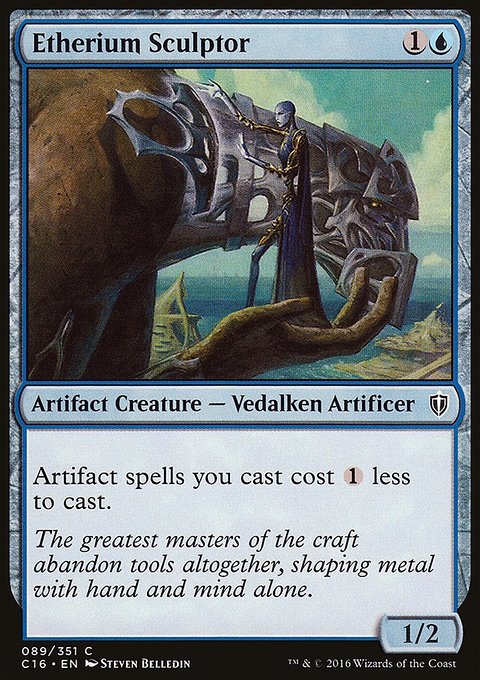 Etherium Sculptor, Commander 2016 #89, Magic: The Gathering card